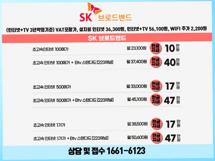 보람동 인터넷 설치 사례 1
