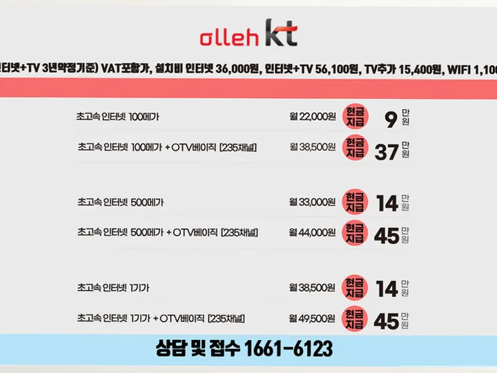 염포동 인터넷 설치 사례 3