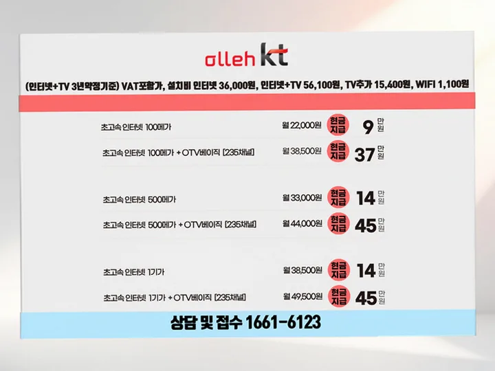 안남면 인터넷 설치 사례 1