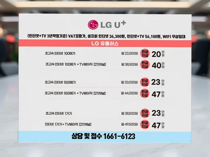 구암동 인터넷 설치 사례 2